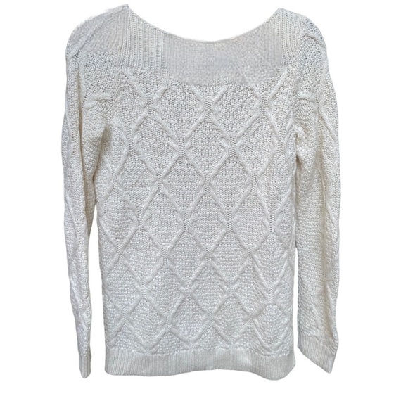 Loft Geometric Pattern Knit Sweater I Size: S - Picture 2 of 6